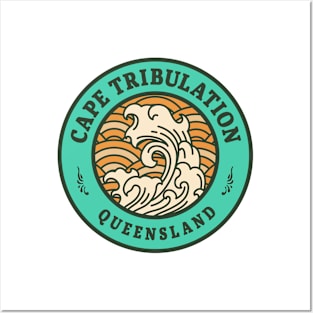 Cape Tribulation Australia Surf Badge Posters and Art